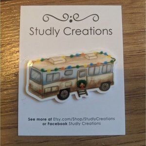 Studlycreations Christmas vacation Chevy case movie pin brooch